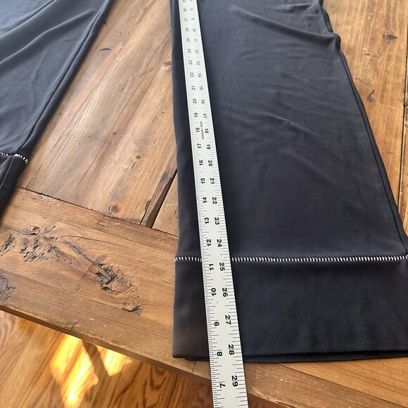 J Jill Black Pointe Wide Leg Pants Size Small Stitching Stretch Pull On - Picture 9 of 13